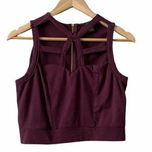 Rue 21 Burgundy Crop Top Tank